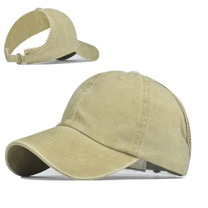 New Summer Women Custom Logo High Ponytail Baseball Cap