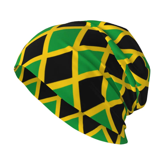 Jamaica Flag Printed Warm Soft Knitted Hat Lightweight Casual Hat
