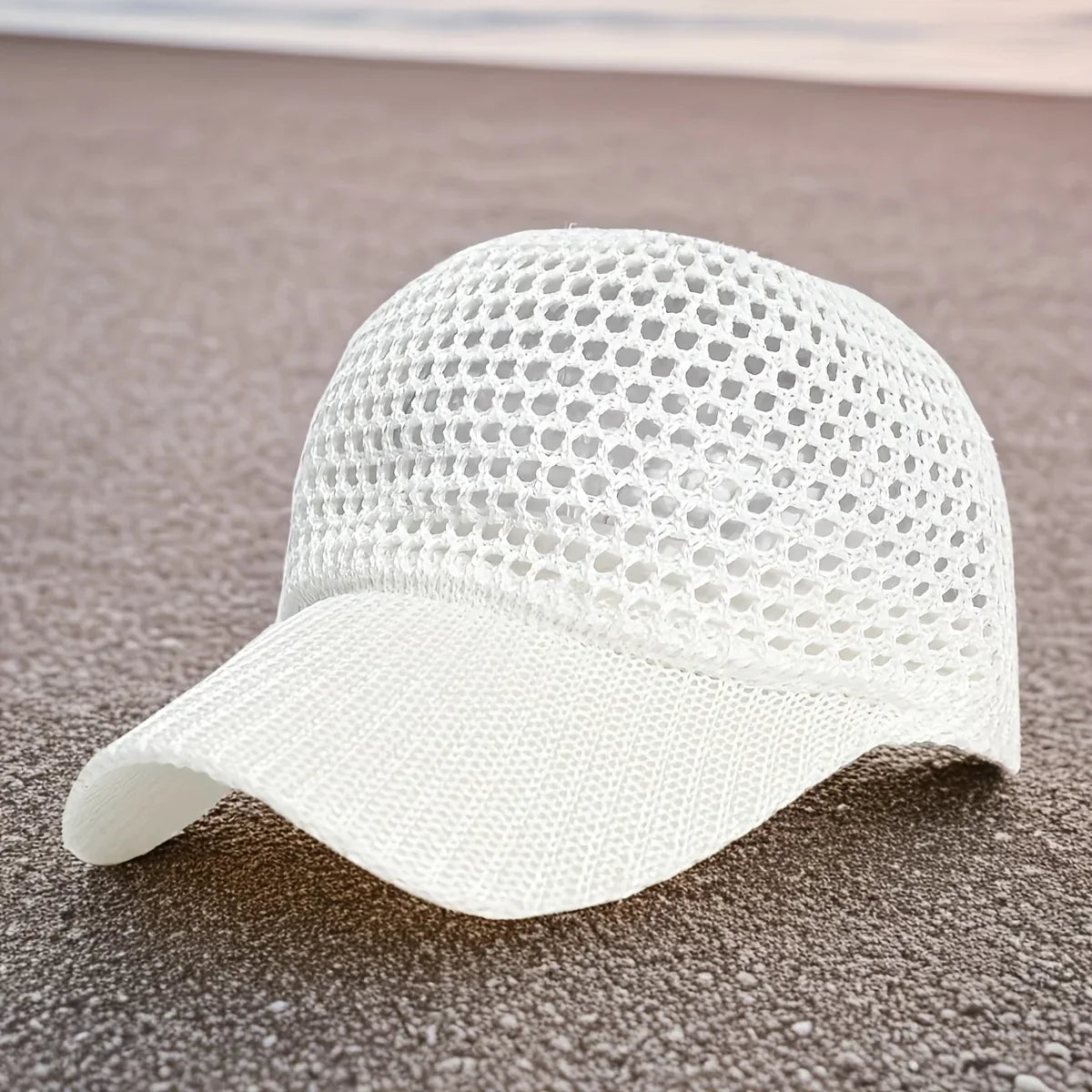 Portable Adjustable Mesh Sun Hat With Ventilation Hole UV Protection