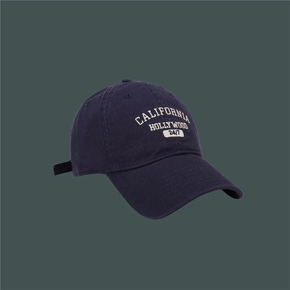 Retro Letter Embroidery Baseball Caps For Women Men Summer Sport