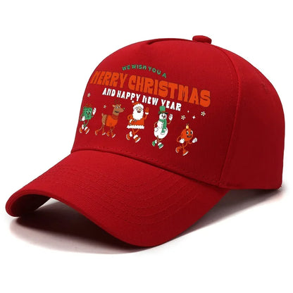 1pc Festive Christmas Warm Baseball Cap for Men