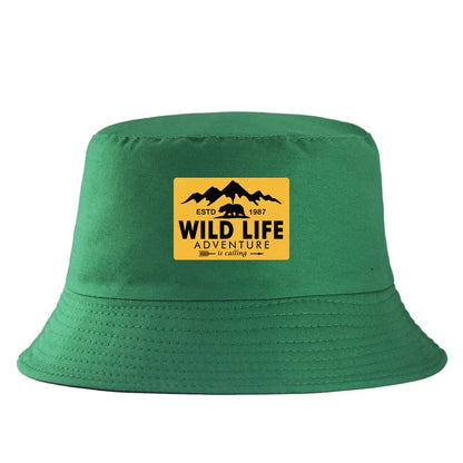 Wild Life Printed Reversible Bucket Hat Woman Man