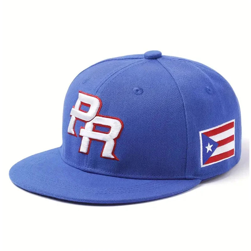 Fashion And Creative New Flat Edge Hat Pr Puerto Rico Side Flag Hip Hop Hat