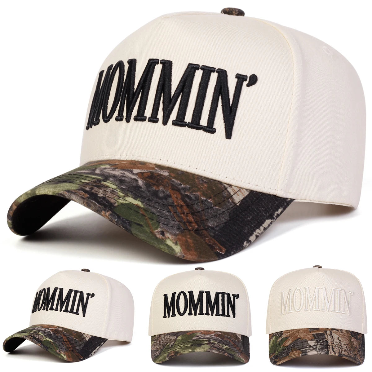 Unisex Mommin Embroidery Baseball Caps Spring Autumn Outdoor