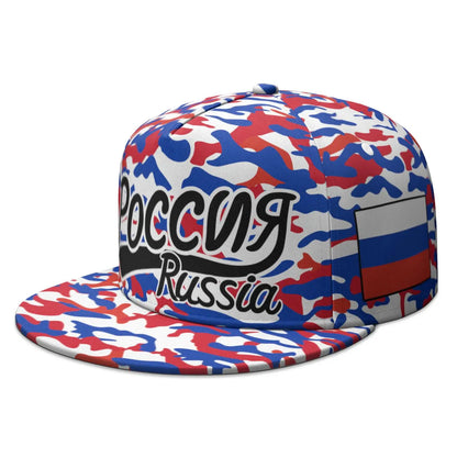 Russia Rus Socialist Flat Brimmed Cap Flag Russian Cccp Ussr Rossiyskaya Hip-hop Hat