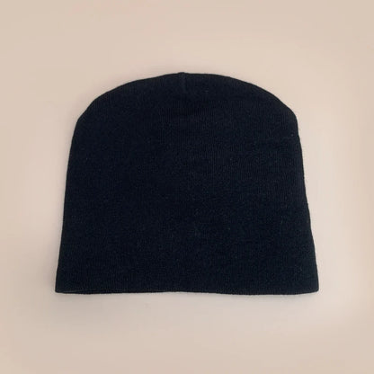 Korean Letter Color Block Knitted Hats Versatile Retro Fashion Casual Beanies