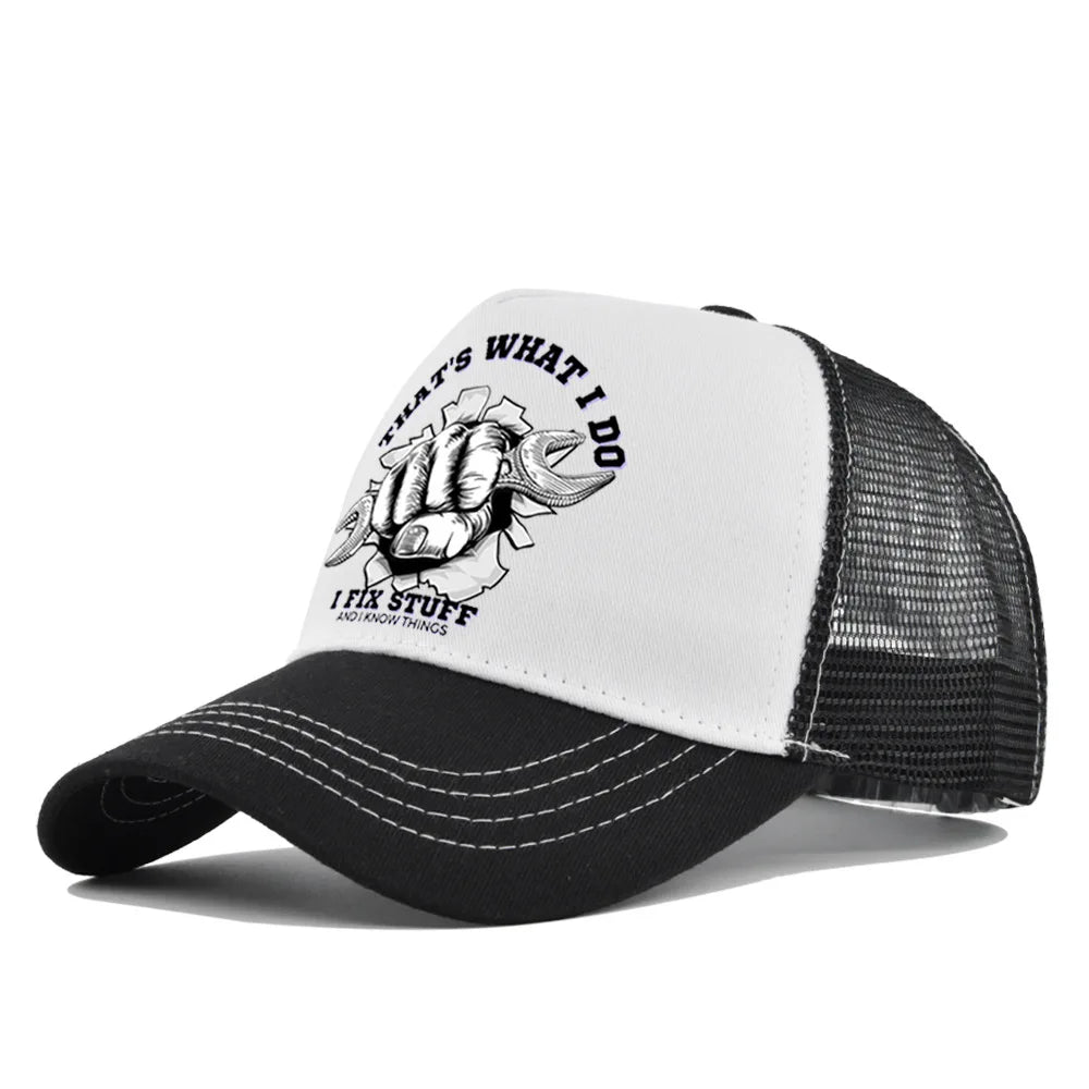 Spring Summer Printed Mesh Breathable Baseball Cap