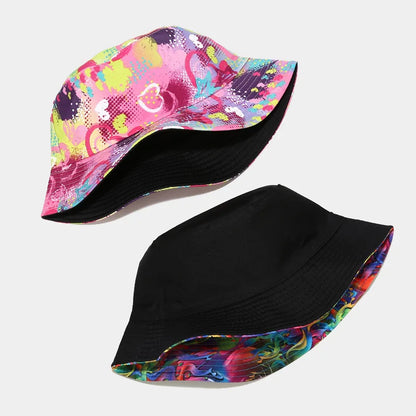 Fashion Plant Printing Pattern Fisherman Hat Spring and Summer