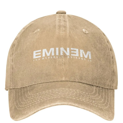 Vintage Rapper Rap God Eminem Baseball Caps Men Women Distressed Washed Headwear