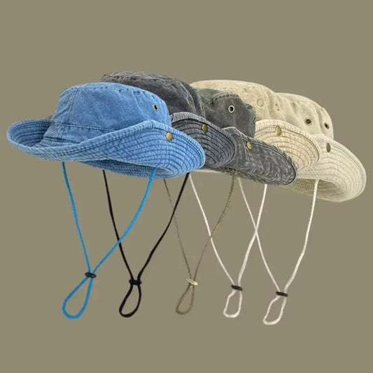 2025 Blue Cowboy Hiking Bucket Hats