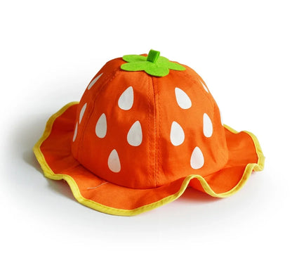 Bucket Hat, Fashion Baby Kids Boys Girls Strawberry Cap Toddler Spring Bucket Hat