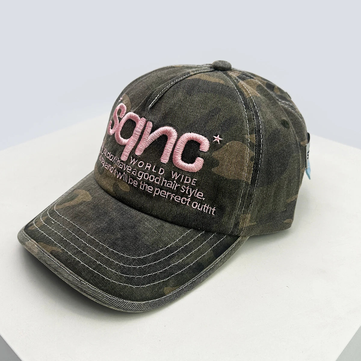Unisex American Style Cao Letter Embroidery Baseball Hats