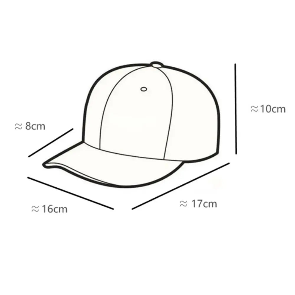 Cute Embroidered Bear Baseball Hat Breathable Wide Brim