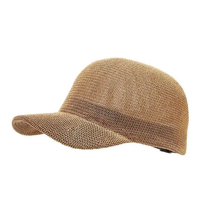 2024 New Summer Breathable Straw Baseball Cap Men