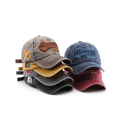 Washed Retro Baseball Cap Summer High-Quality Sun Hat