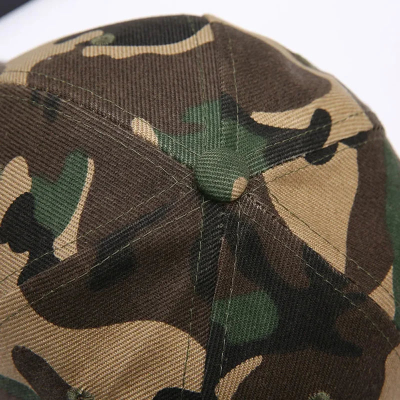 Men Women Summer Cotton Camouflage Printed Baseball Caps Sunhat Outdoor