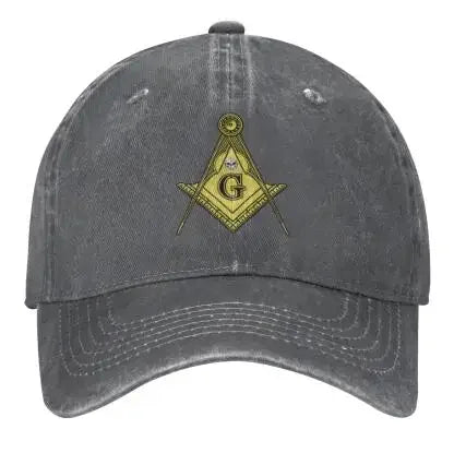 Freemason Masonic Sports Denim Cap Adjustable Unisex