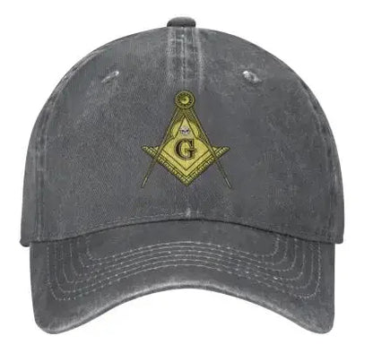 Freemason Masonic Sports Denim Cap Adjustable Unisex