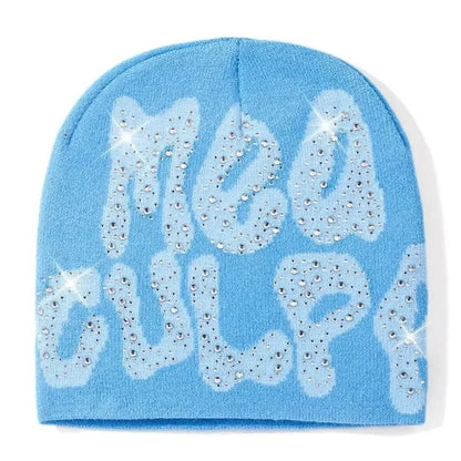 Soft Stretch Knitted Slouchy Cap For Casual Spring & Autumn Wear