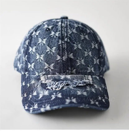 Denim Baseball Cap For Women And Men