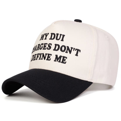 Unisex My Dui Charges Letter Embroidery Baseball Caps Spring Autumn