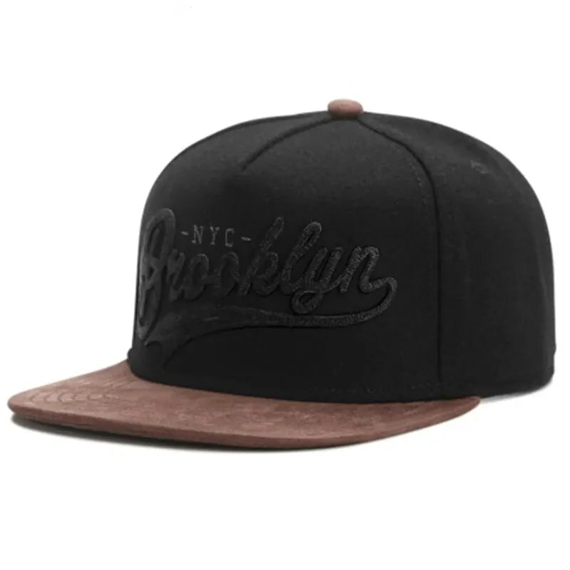 Unisex Brooklyn Embroidery Hip-Hop Hats Outdoor Adjustable