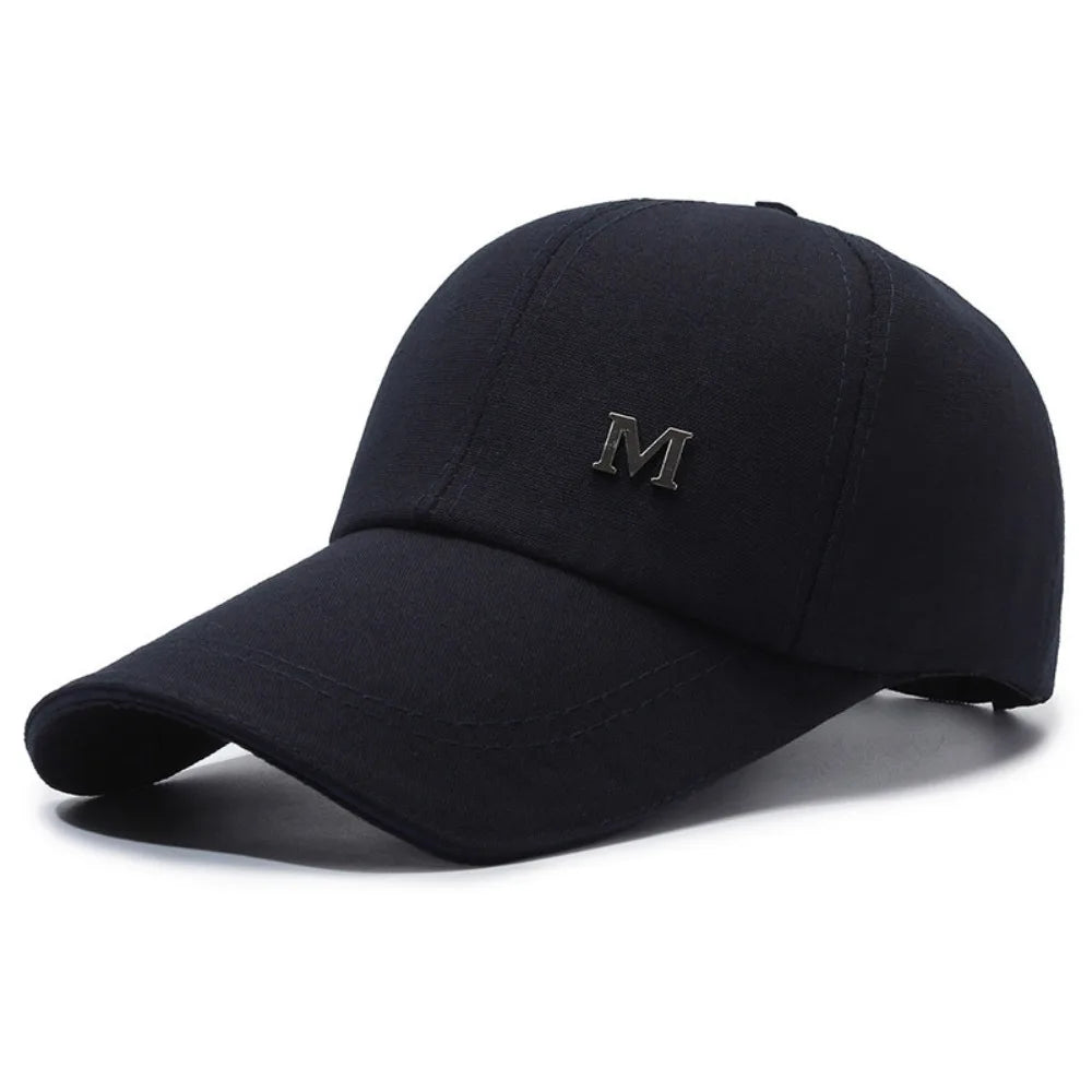 Baseball Cap M Letter Embroidery Pure Color Sun Hat Dad Hats Hip Hop Gorras Unisex Adjustable  Cotton Hat