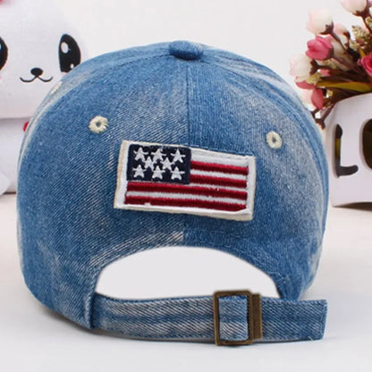 Blue Kids Boys Baseball Cap Summer Toddler Children Dad Hat