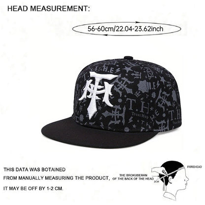 Snapback Hat T Embroidery Graffiti HipHop Hat Street Fashion
