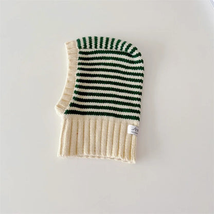 Kids Scarf Knit Material Hooded Style Knit Ear Protection Hats