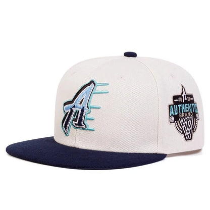 Unisex A Letter Embroidery Side Basketball Hip-Hop Hats