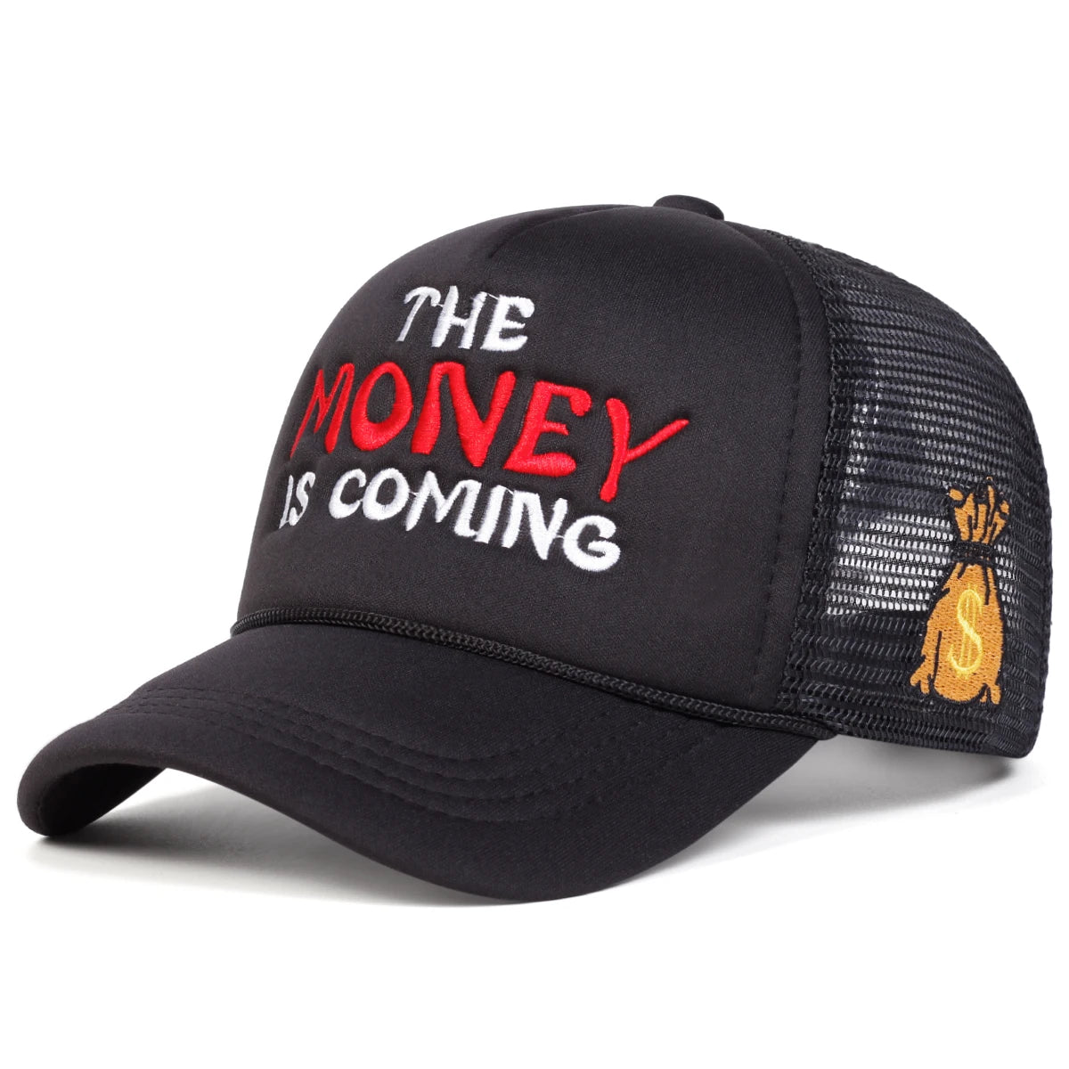 Unisex The Money Letter Embroidery Baseball Net Caps Hip Hop Cap Spring Summer