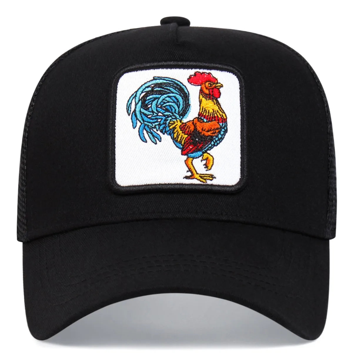 Spring Animal Embroidery Net Rooster Hat Male and Female Animal Baseball Hat