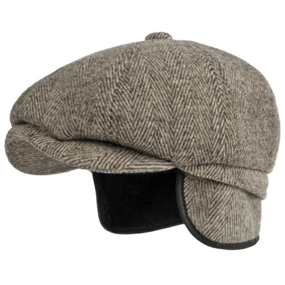Men Berets Autumn Winter Cap Hat Thick Warm Men Beret Cap Male Vintage