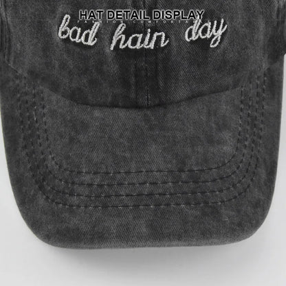 Bad Hair Day Embroidered Duckbill Hats Beach Sun Hat