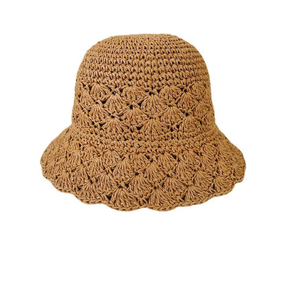 Folding Straw Hat Women's Summer Outing Sun Visor