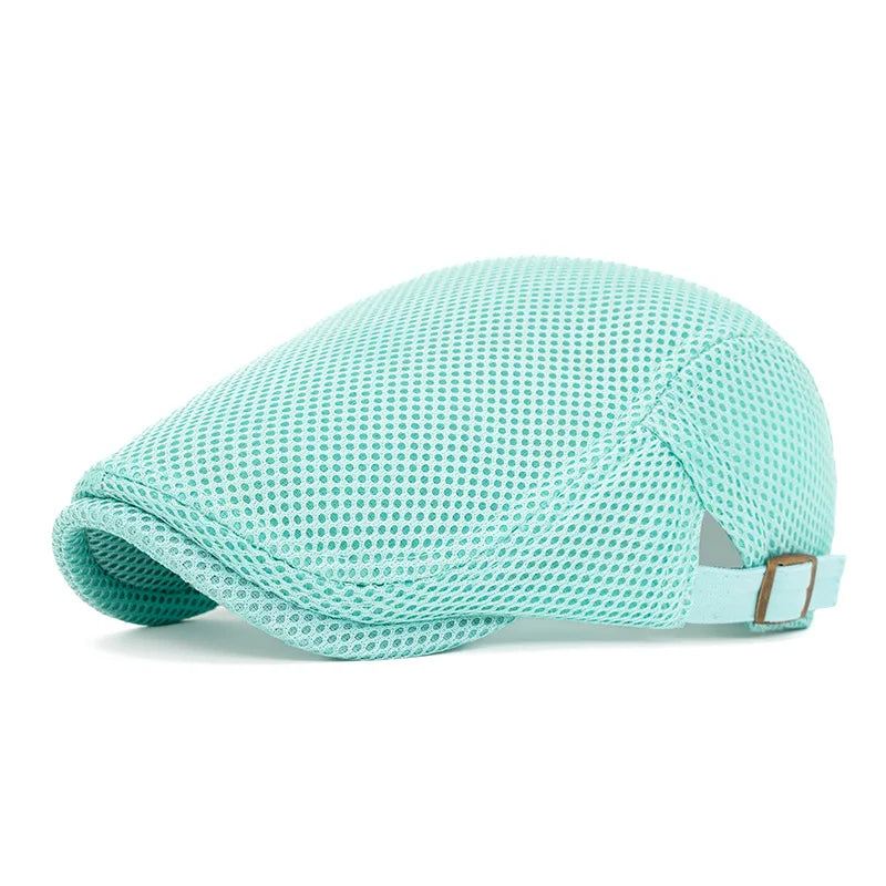 Perforated Mesh Bucket Hat Breathable Beret Women's Korean Style