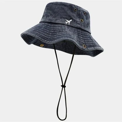 Spring And Summer Cotton Cartoon Embroidery Bucket Hat