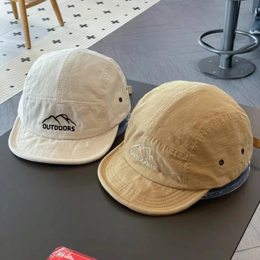 New Short Brim Baseball Cap Sun Protection Quick-Dry Sun Hat