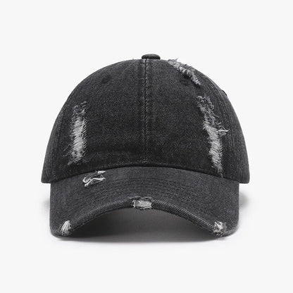 Outdoor Distressed Personalized Street Style Versatile Plain Baseball Cap