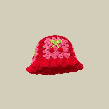 2025 Autumn New Crochet Korean Handmade Bucket Hat