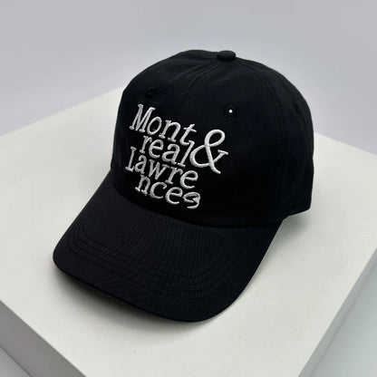 Men Women Korean Letter Embroidery Baseball Hats