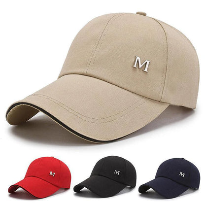 Men Women Baseball Cap Summer Cotton Hat Snapback Hip Hop Cap Adult Sport Sun Hat Casual Long Brim Sunscreen Golf Cap