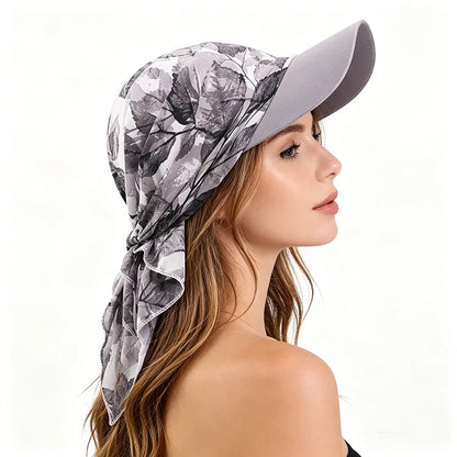 Women Print Hijab Caps Baseball Caps