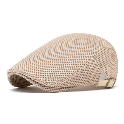 Perforated Mesh Bucket Hat Breathable Beret Women's Korean Style