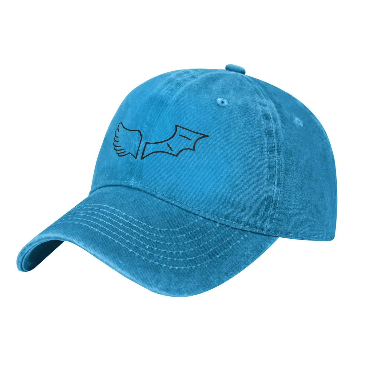 Wings Unisex Baseball Cap Distressed Denim Hats