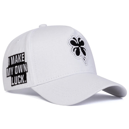 Unisex Clover Embroidery Baseball Net Caps Spring and Summer