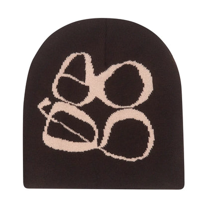 Y2k Letter Butter Knit Hats Skullies Beanies Autumn Winter Warm Hat