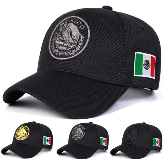 Unisex Mexico Eagle Embroidery Baseball Caps Spring Autumn