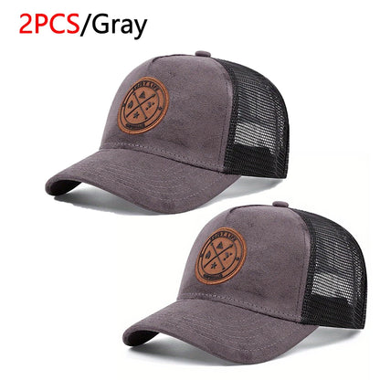 Summer Mesh Baseball Cap Women Men Enjoy Life Letter Patch Snapback Hat
